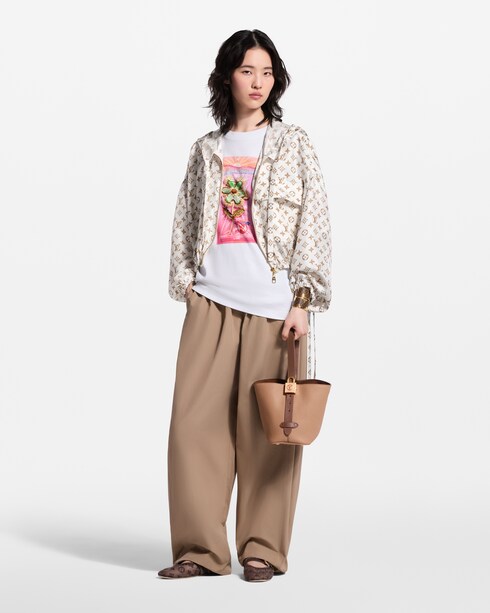 Raffia Monogram Drawstring Jacket in Women's Ready to Wear Coats and Jackets collections by Louis Vuitton